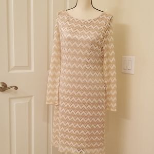 Gold and white dress